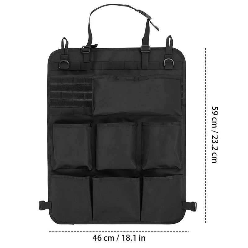 Car Seat Storage Organizer Seat Back Storage Bag Tactical Military Camo Hanging Bags Car Tidying Pocket Interior Accessories