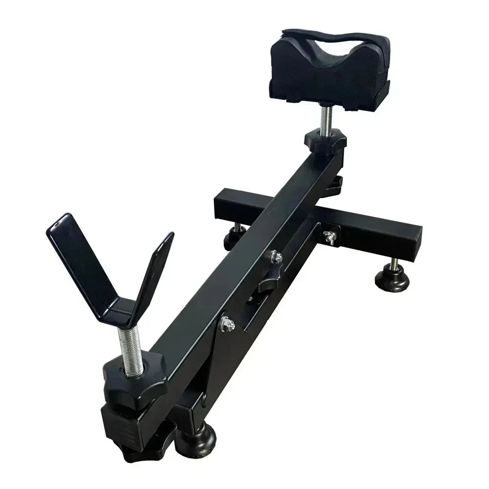 Steel Y-Shaped Rifle Rest – Aiming & Cleaning Support Stand for Hunting and Maintenance