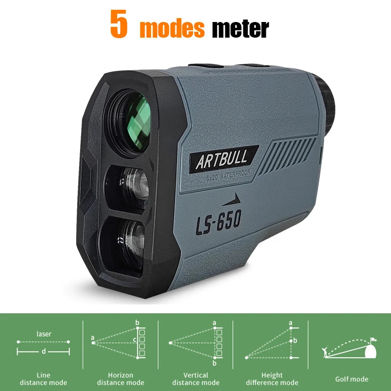 ARTBULL Laser Rangefinder – 1200M Hunting & Golf Distance Meter with Flag-Lock & Slope Adjustment