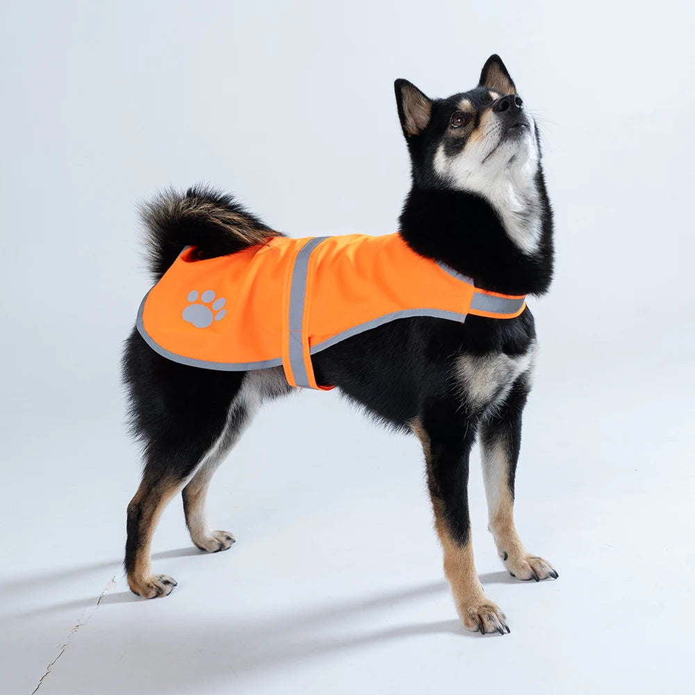 Dog Reflective Vest Fluorescent High Visibility Doggie Jacket