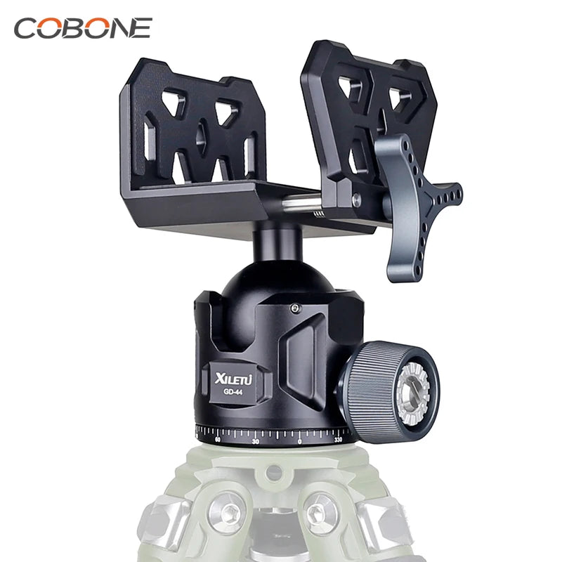 XILETU Rifle Shooting Saddle with Ball Head – Aluminum Frame Clamp for Tripods & Hunting Rests