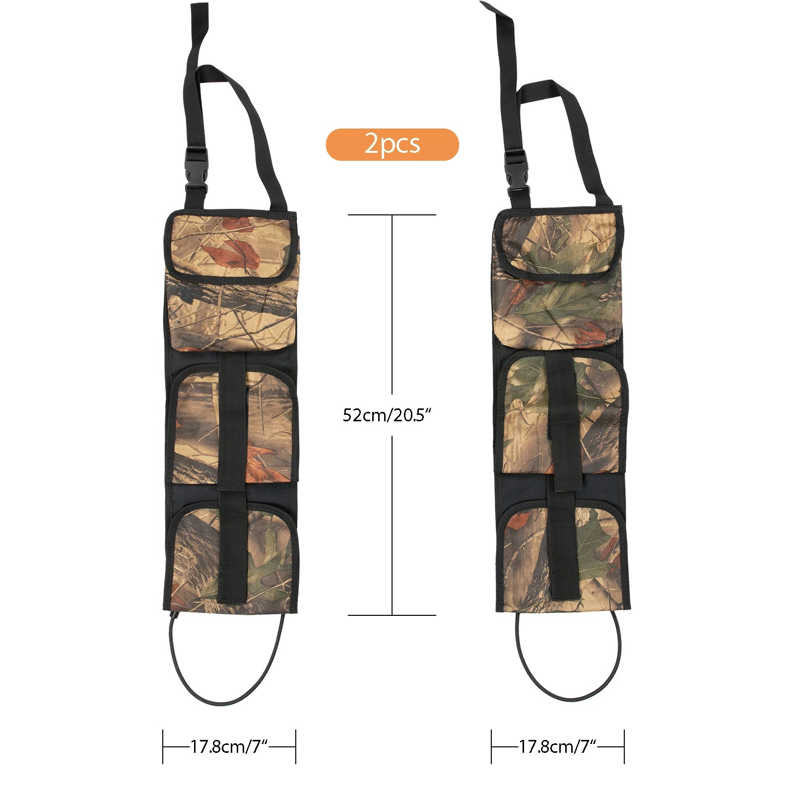Vehicle Seat Back Gun Sling Rack Rifle Shotgun Storage Bag Holder Organizer Camouflage For Cars SUV Pickup Truck Hunting Tool