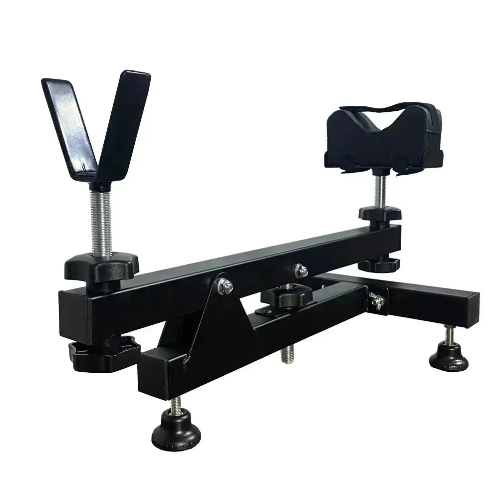 Steel Y-Shaped Rifle Rest – Aiming & Cleaning Support Stand for Hunting and Maintenance
