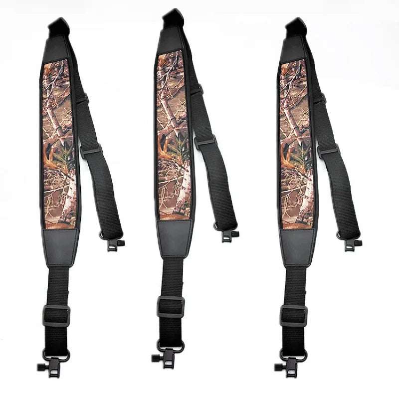 2-Point Adjustable Rifle Sling – Nylon Shoulder Strap with Swivels & Padding