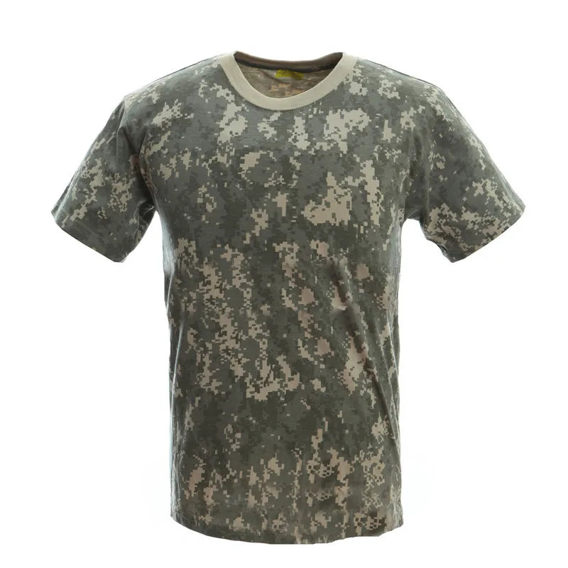 Men’s Tactical Hunting Tee – Breathable Cotton Shirt for Training & Outdoor Adventure