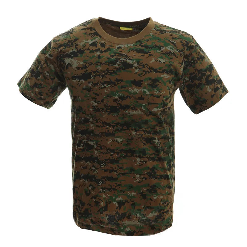 Men’s Tactical Hunting Tee – Breathable Cotton Shirt for Training & Outdoor Adventure