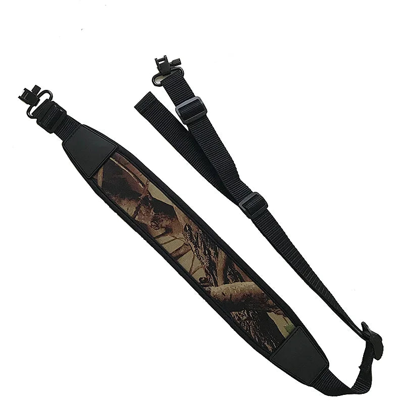 2-Point Adjustable Rifle Sling – Nylon Shoulder Strap with Swivels & Padding