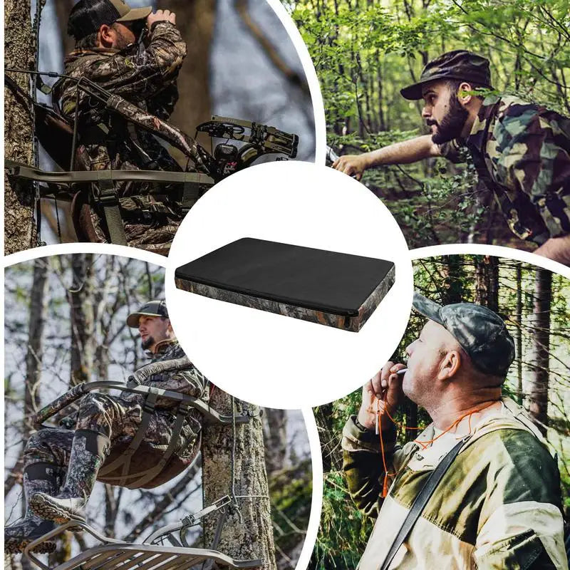 Adjustable Tree Stand Seat Cushion – Padded Hunting Seat for Ladder & Climber Stands
