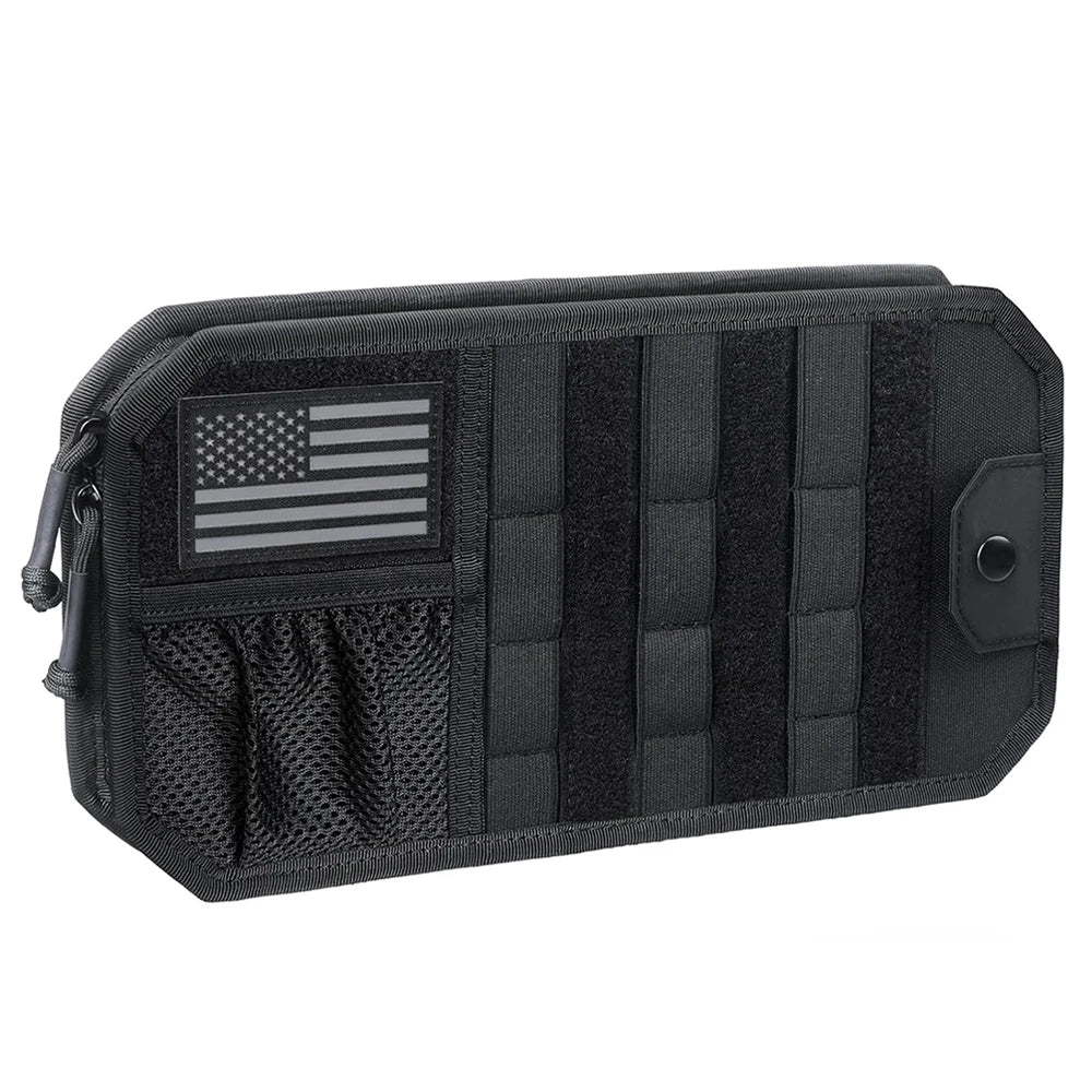 Molle Car Sun Visor Organizer Universal Car Auto Panel EDC Tool Pouch Holder Case for Car Accessories Molle Hunting Gears Bag