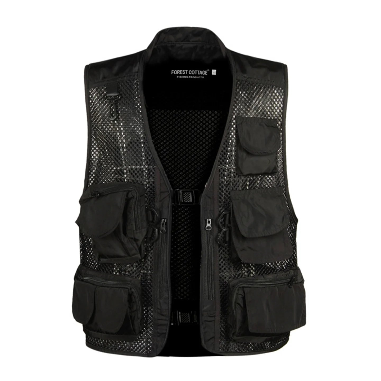 Men's Camouflage Hunting Vest Multiple Pockets Mesh Breathable Sleeveless Jacket Outdoor Fishing Waistcoat