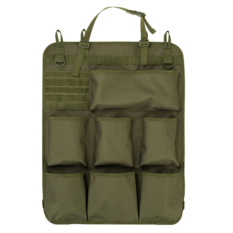 Car Seat Storage Organizer Seat Back Storage Bag Tactical Military Camo Hanging Bags Car Tidying Pocket Interior Accessories