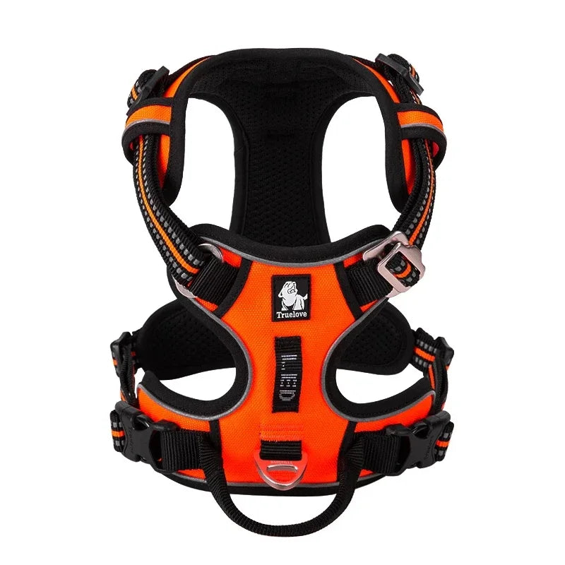 TrueLove No-Pull Reflective Dog Harness – Adjustable, Step-In Control Harness