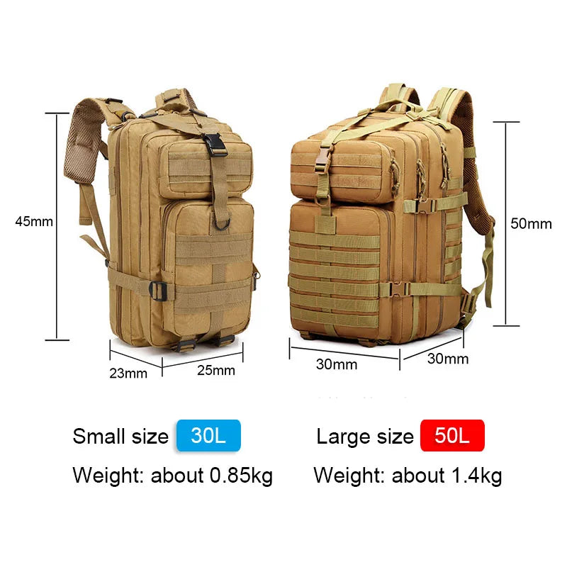 30L/50L Outdoor Tactical Travel Bag