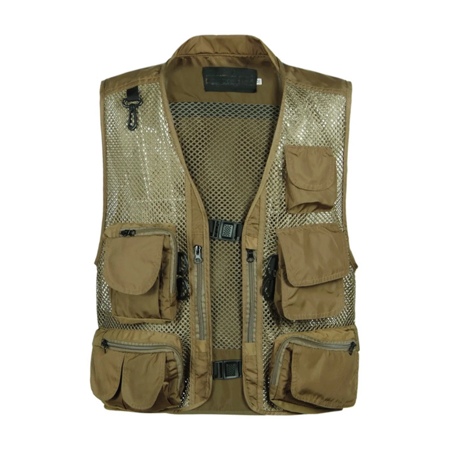 Men's Camouflage Hunting Vest Multiple Pockets Mesh Breathable Sleeveless Jacket Outdoor Fishing Waistcoat