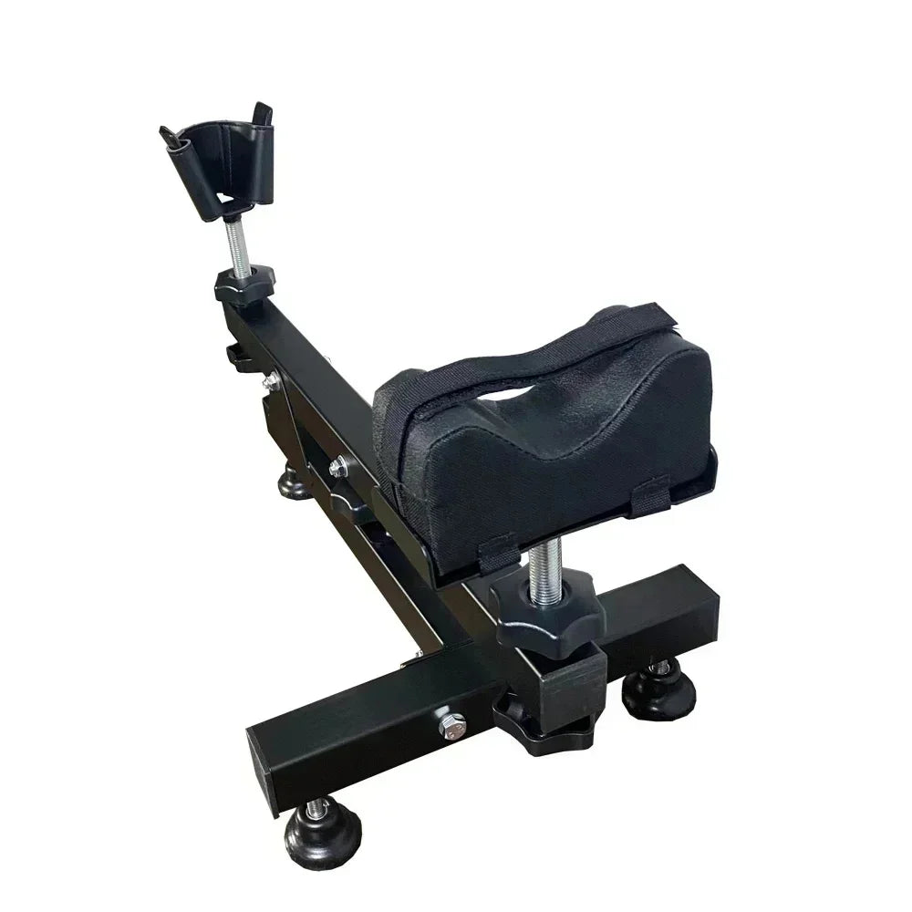 Steel Y-Shaped Rifle Rest – Aiming & Cleaning Support Stand for Hunting and Maintenance
