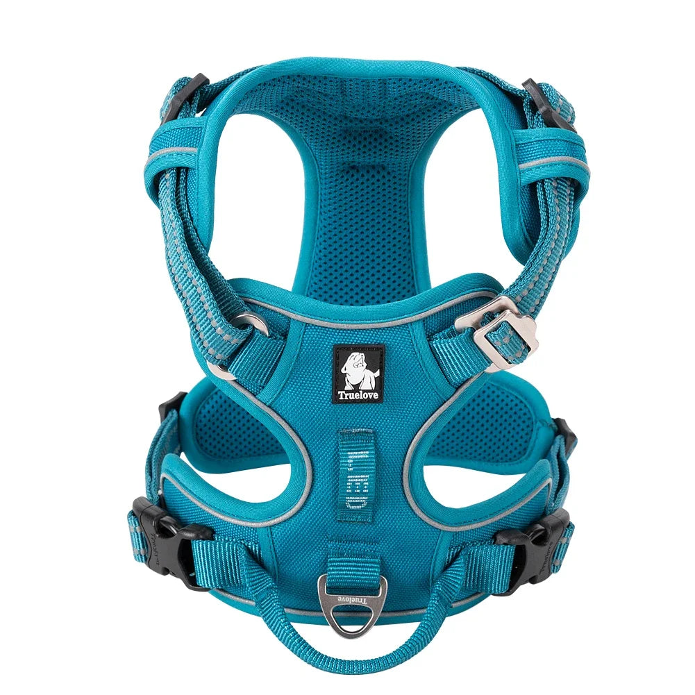 TrueLove No-Pull Reflective Dog Harness – Adjustable, Step-In Control Harness