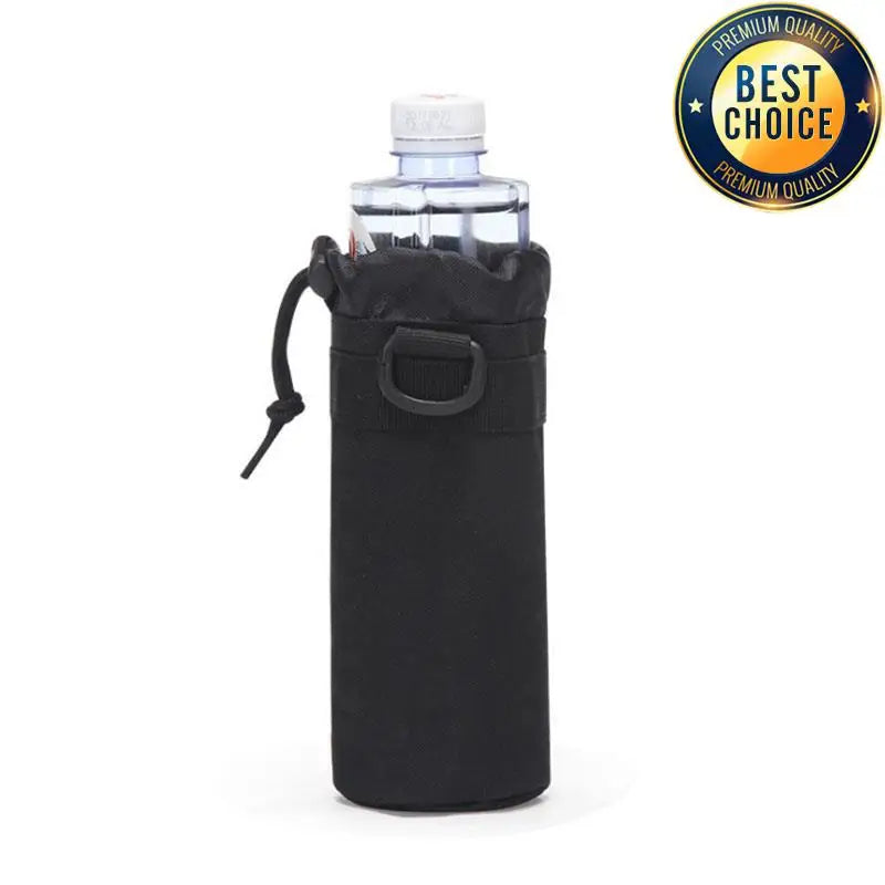 MOLLE Hunting Water Bottle Pouch – Outdoor Drawstring Bottle Holder for Hiking & Camping