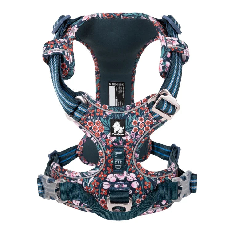 TrueLove No-Pull Reflective Dog Harness – Adjustable, Step-In Control Harness
