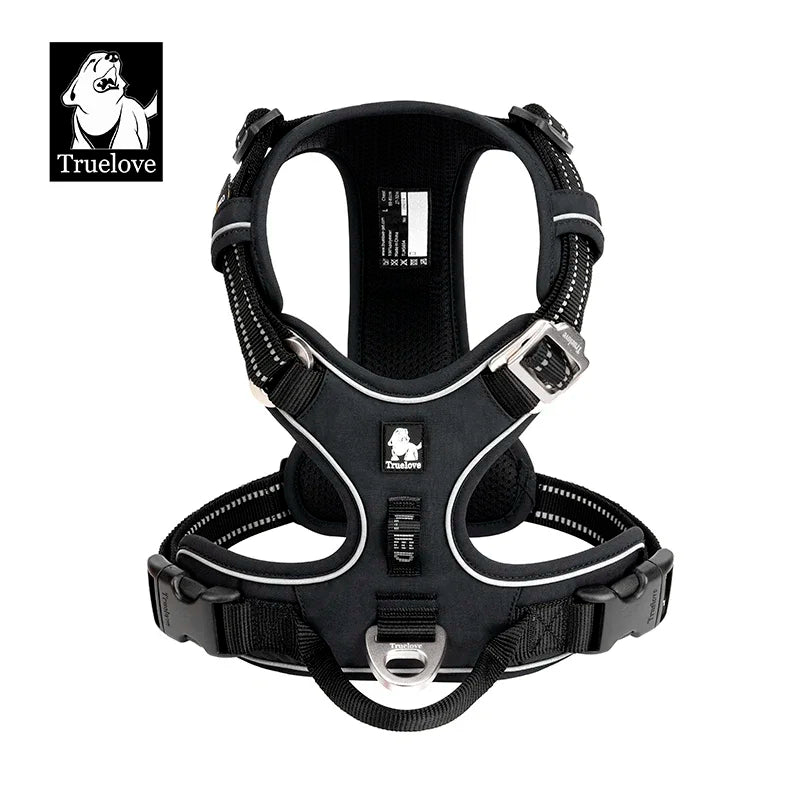 TrueLove No-Pull Reflective Dog Harness – Adjustable, Step-In Control Harness