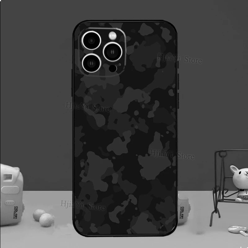 Military Army Camo iPhone Case – Rugged Cover for 7–16 Pro Max