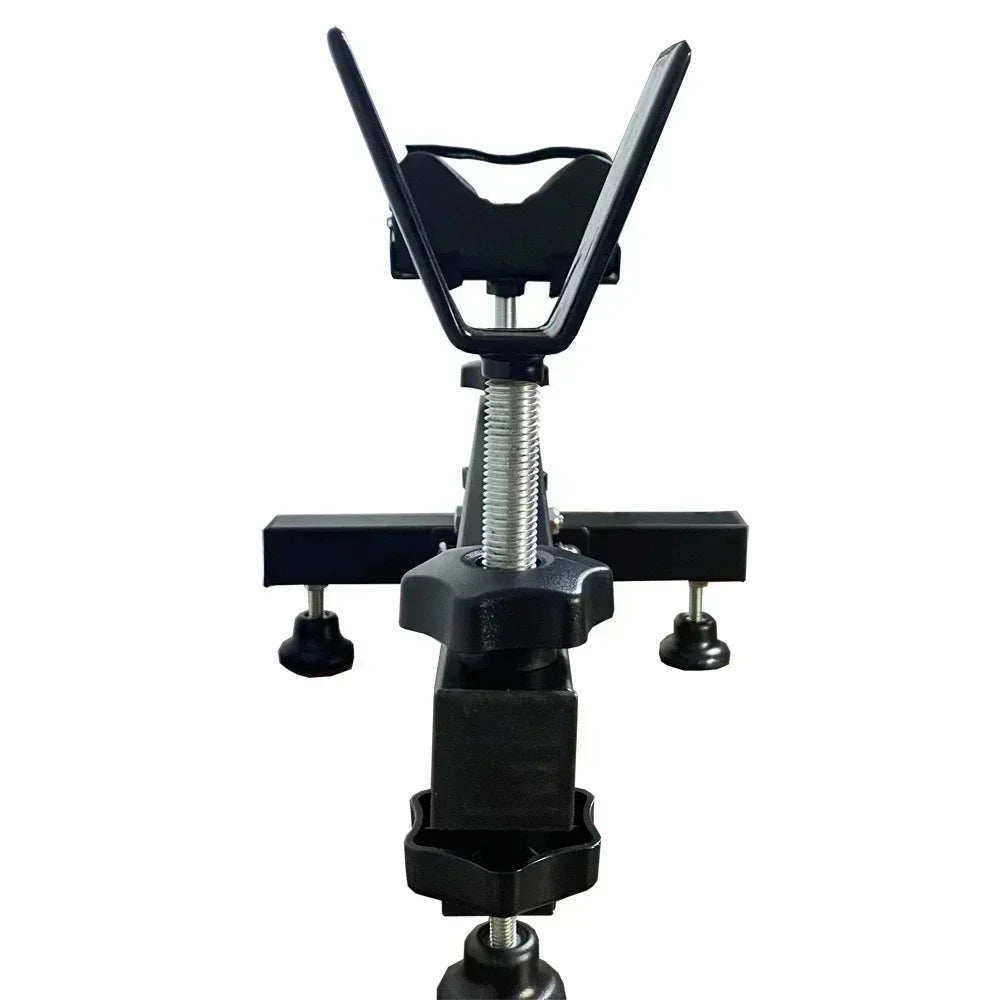 Steel Y-Shaped Rifle Rest – Aiming & Cleaning Support Stand for Hunting and Maintenance
