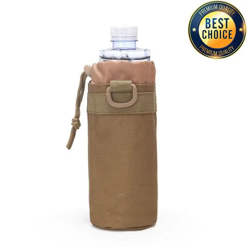 MOLLE Hunting Water Bottle Pouch – Outdoor Drawstring Bottle Holder for Hiking & Camping