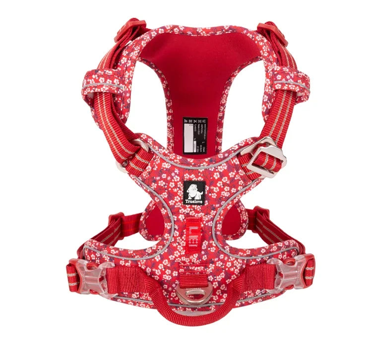 TrueLove No-Pull Reflective Dog Harness – Adjustable, Step-In Control Harness
