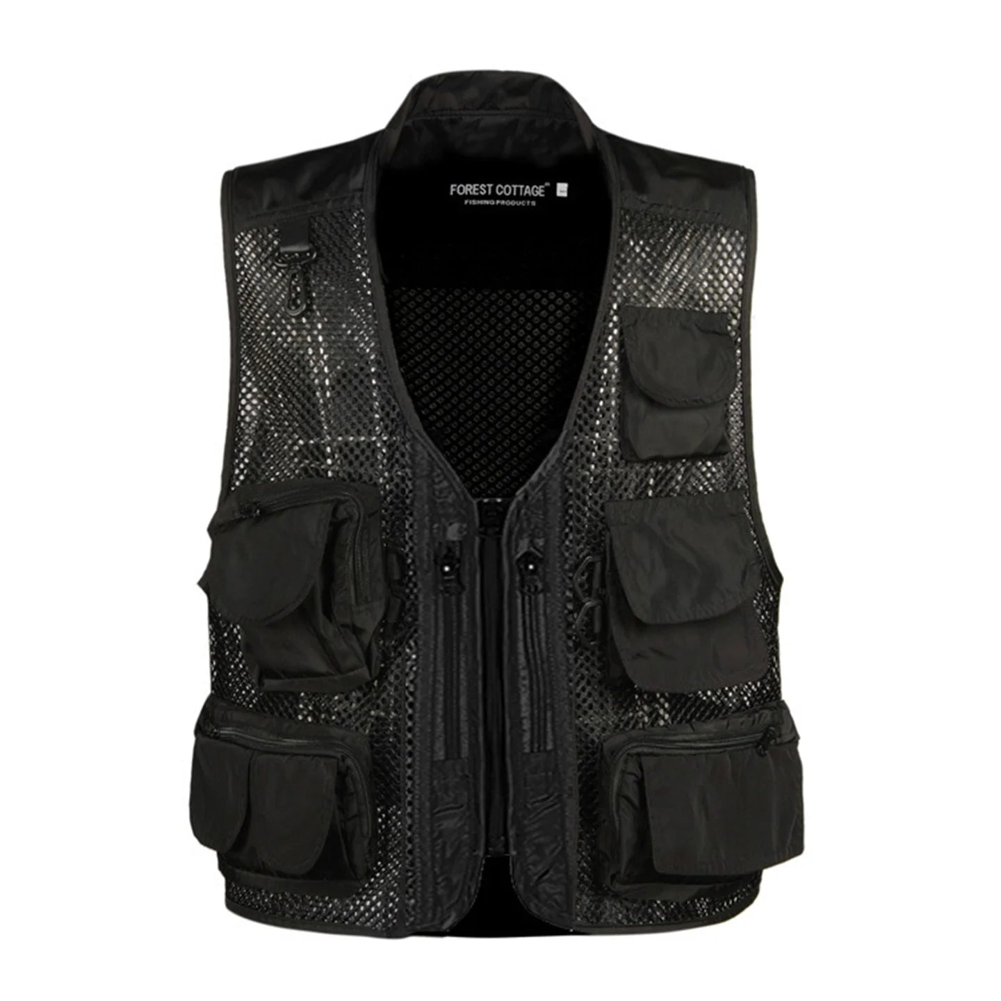 Men's Camouflage Hunting Vest Multiple Pockets Mesh Breathable Sleeveless Jacket Outdoor Fishing Waistcoat
