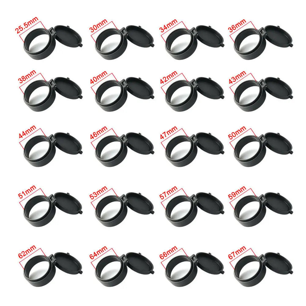 Rifle Scope Lens Cover for 25-69mm Caliber Hunting Riflescopes
