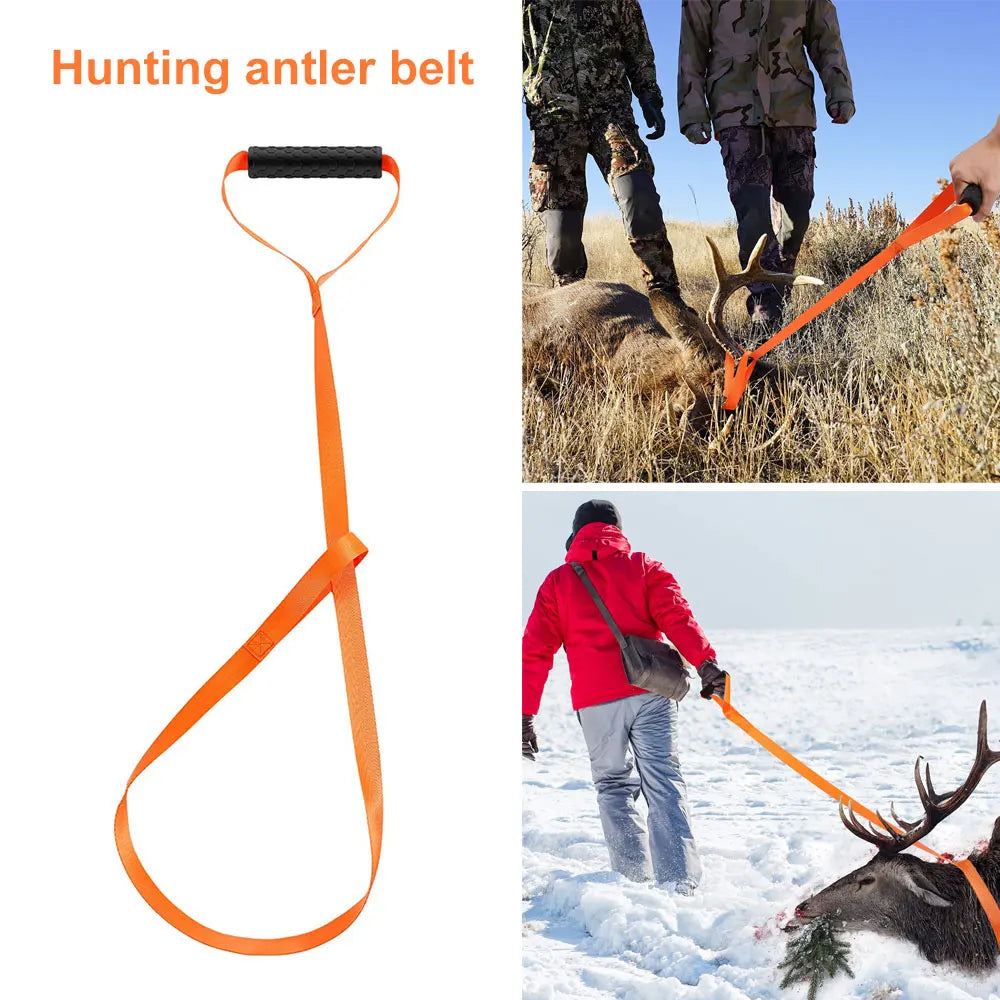 Heavy-Duty Deer Drag Rope – Hunting Game Puller with Comfort Grip Handle