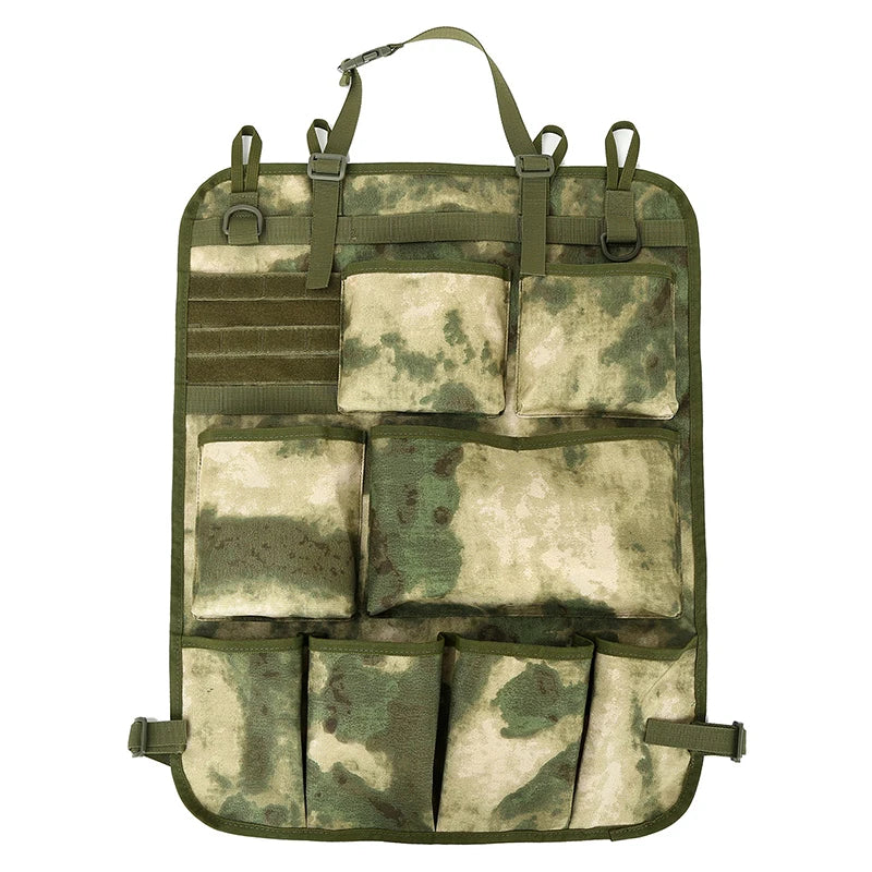 Car Seat Storage Organizer Seat Back Storage Bag Tactical Military Camo Hanging Bags Car Tidying Pocket Interior Accessories
