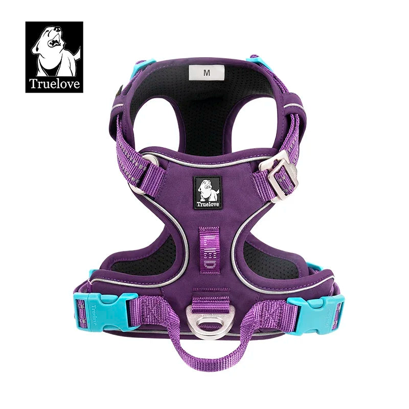 TrueLove No-Pull Reflective Dog Harness – Adjustable, Step-In Control Harness