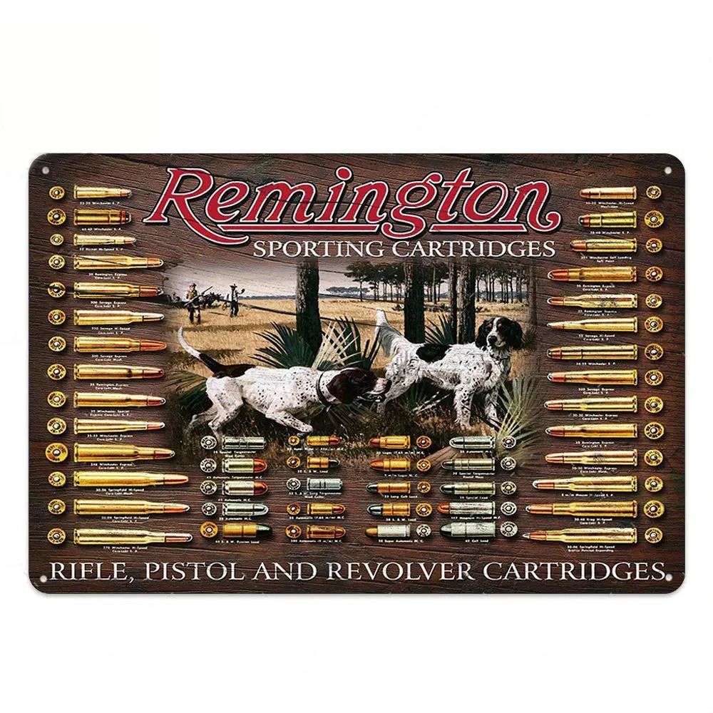 Vintage Hunting Plaque Metal Posters Signs Wall Decor for Man Cave Room Decorative Metal Plate Hunter