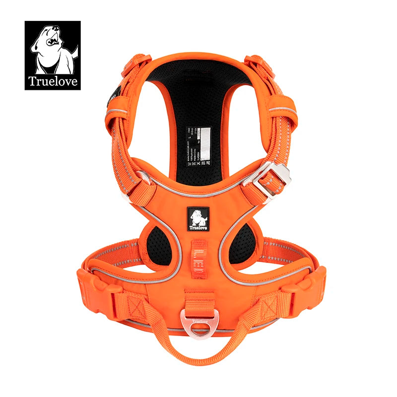 TrueLove No-Pull Reflective Dog Harness – Adjustable, Step-In Control Harness