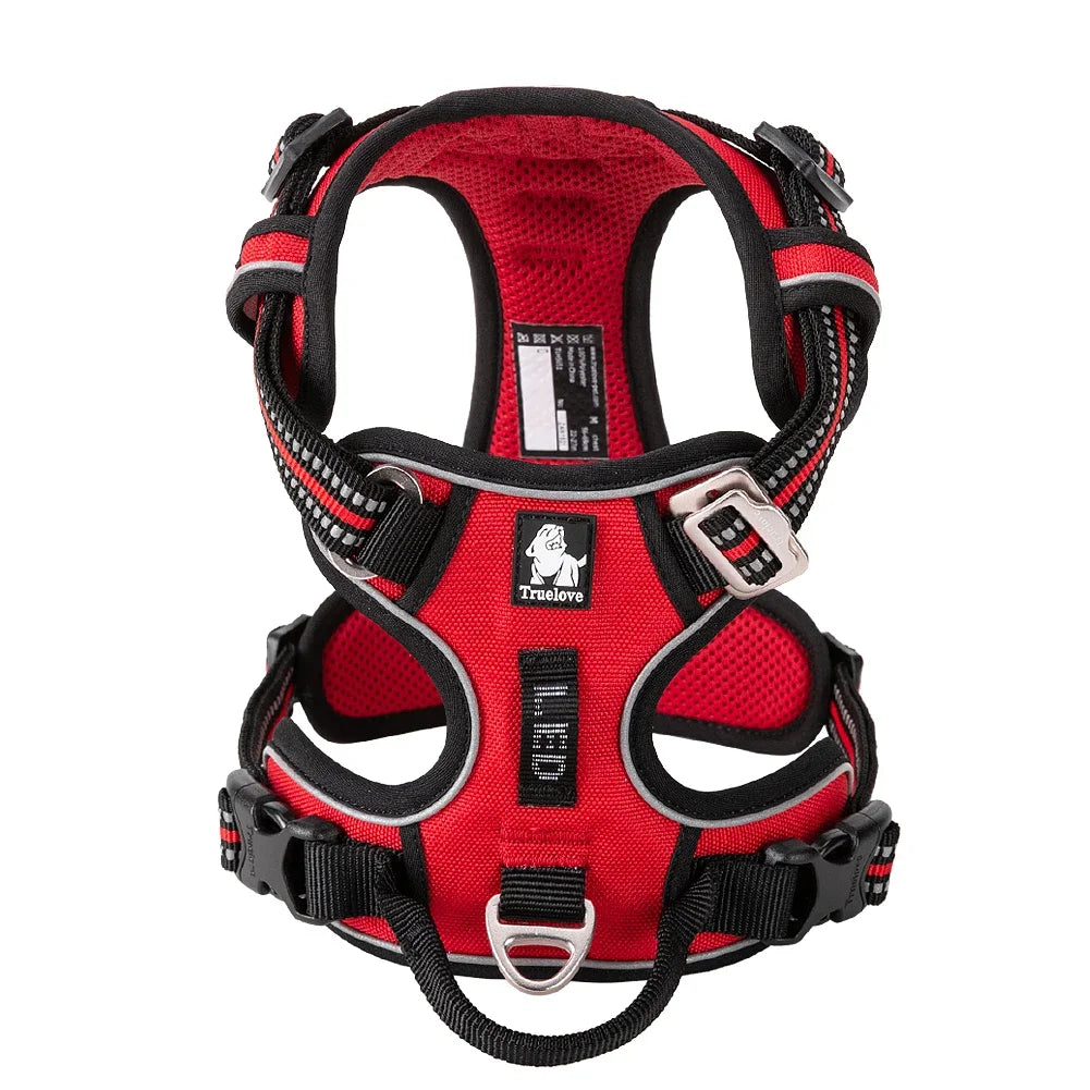 TrueLove No-Pull Reflective Dog Harness – Adjustable, Step-In Control Harness