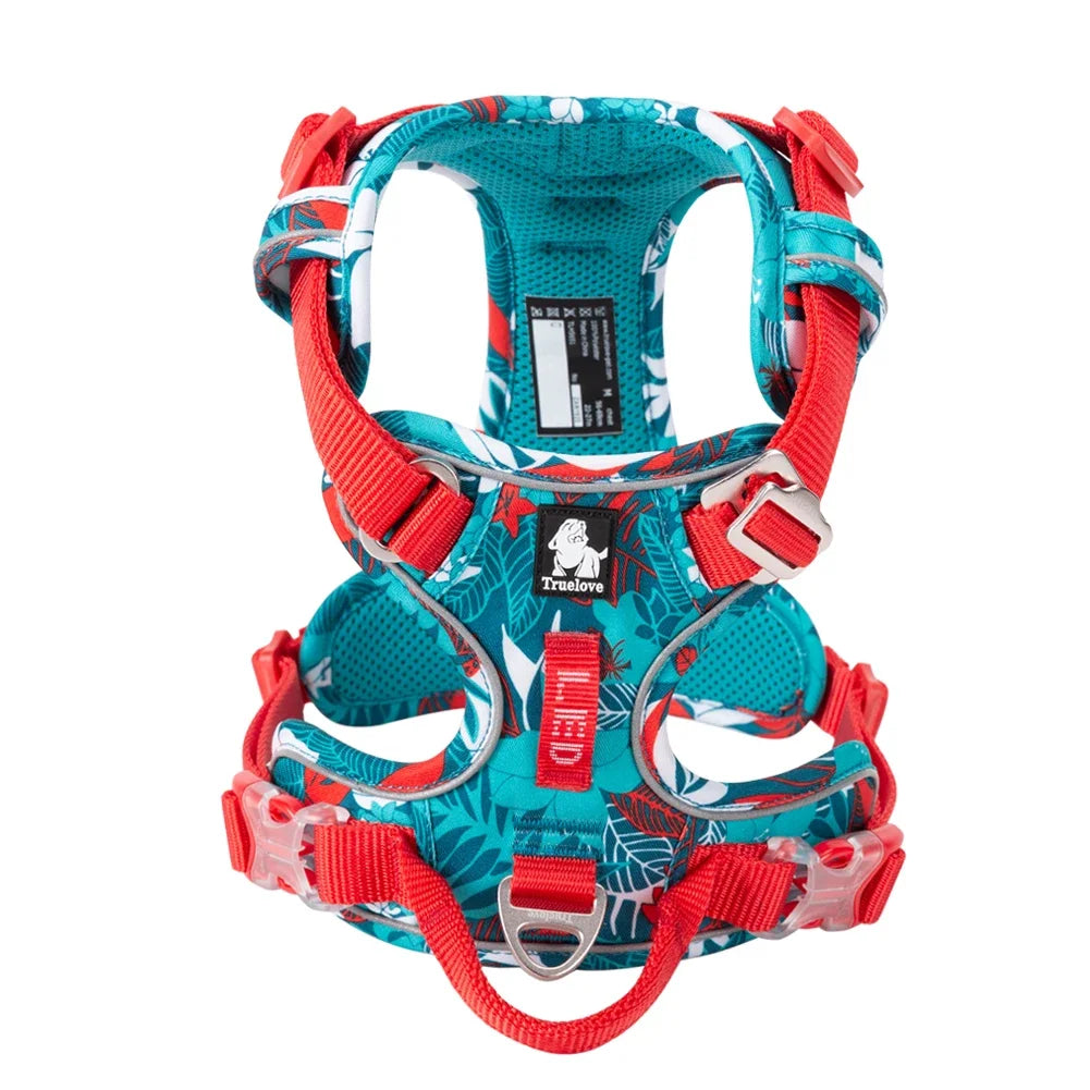 TrueLove No-Pull Reflective Dog Harness – Adjustable, Step-In Control Harness