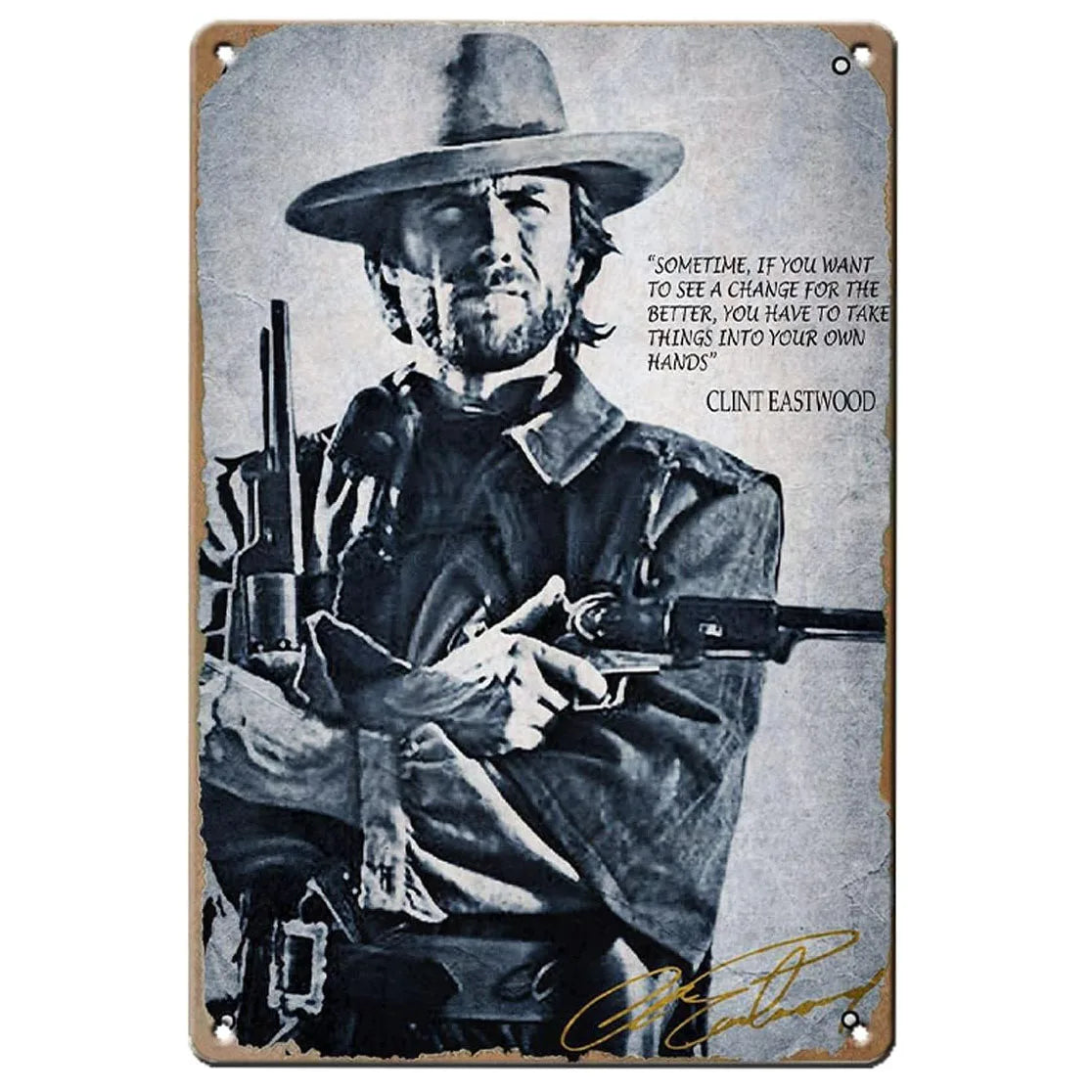 Wild West Cowboys Vintage Metal Tin Signs Wall Decor for Home Garden Garage Man Cave Bars Cafe Clubs Retro Posters Plaque