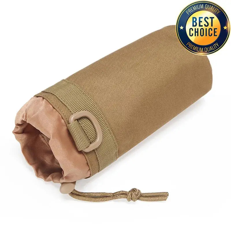 MOLLE Hunting Water Bottle Pouch – Outdoor Drawstring Bottle Holder for Hiking & Camping