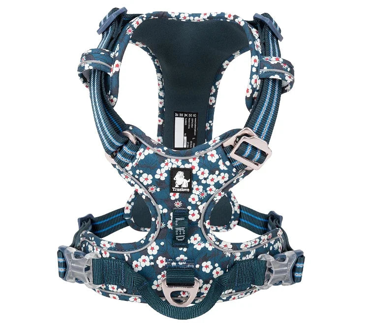 TrueLove No-Pull Reflective Dog Harness – Adjustable, Step-In Control Harness