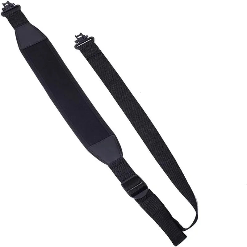 2-Point Adjustable Rifle Sling – Nylon Shoulder Strap with Swivels & Padding