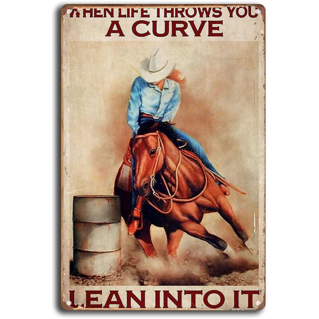Wild West Cowboys Vintage Metal Tin Signs Wall Decor for Home Garden Garage Man Cave Bars Cafe Clubs Retro Posters Plaque