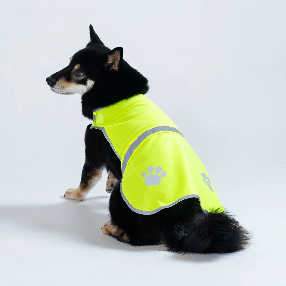 Dog Reflective Vest Fluorescent High Visibility Doggie Jacket