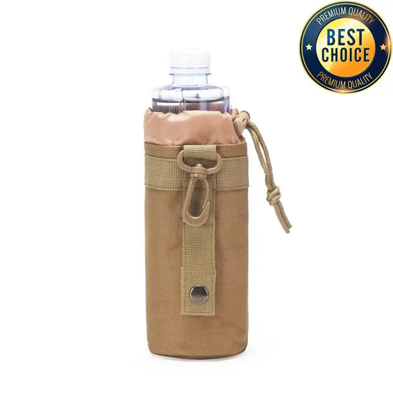 MOLLE Hunting Water Bottle Pouch – Outdoor Drawstring Bottle Holder for Hiking & Camping